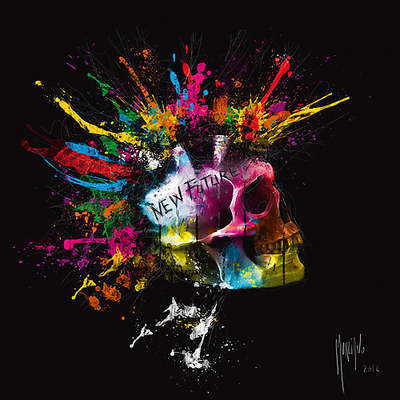 30cm x 30cm New Future von Patrice Murciano
