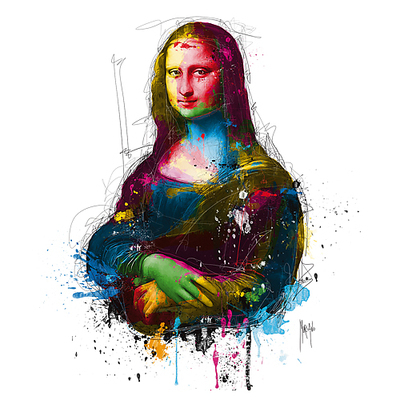 30cm x 30cm Da Vinci Pop von Patrice Murciano