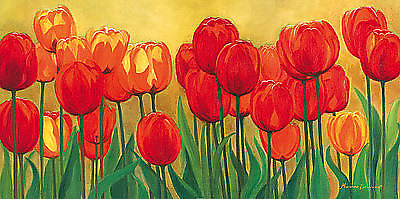 100cm x 50cm Frühlingsgarten von Marianne Bernhardt