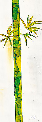 34cm x 99cm Bambus Duo I von Michael Ferner