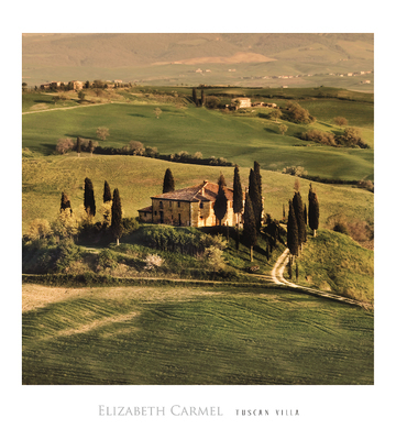 45cm x 50cm Tuscan Villa von Elisabeth Carmel