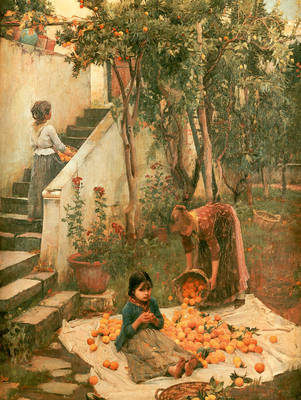 Array Orangenpflücker von John William Waterhouse