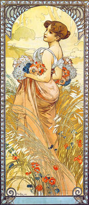 Array Sommer II von Marie Alphonse Mucha