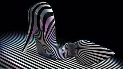 Array Striped High Heels von Gh. Baridpourreza