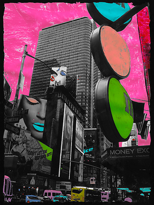 75cm x 100cm Times Square von Riccardo Simonutti