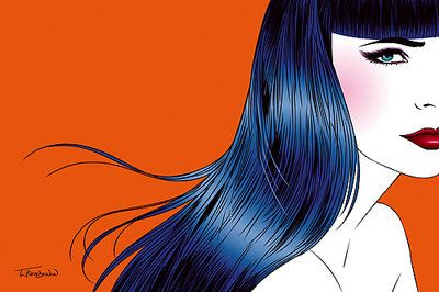 Array Blue Hair von Thierry Beaudenon