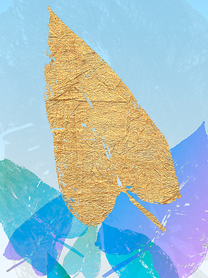 Array Goldnes Sommerblau I von SARA Design