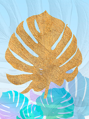Array Goldnes Sommerblau II von SARA Design