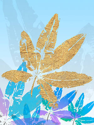 Array Goldnes Sommerblau III von SARA Design