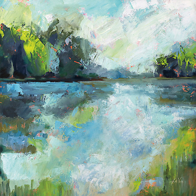 30cm x 30cm Calm Watern von Jeanette Vertentes