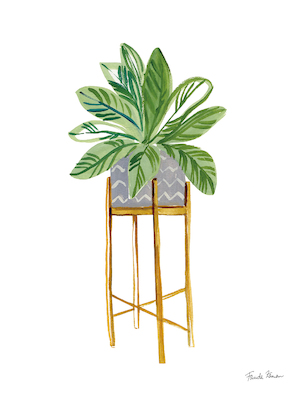 30cm x 40cm Green House Plants I von Farida Zaman