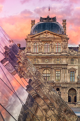 61cm x 91.5cm Le Louvre von Arnaud Bertrande