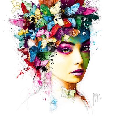 70cm x 70cm L´Effet Papillon von Patrice Murciano