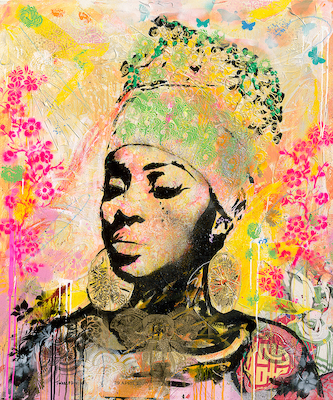 40cm x 50cm African summer queen:  Augustus  von Nick Twaalfhoven