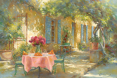 40cm x 30cm Ambiance Provençale II von Johan Messely