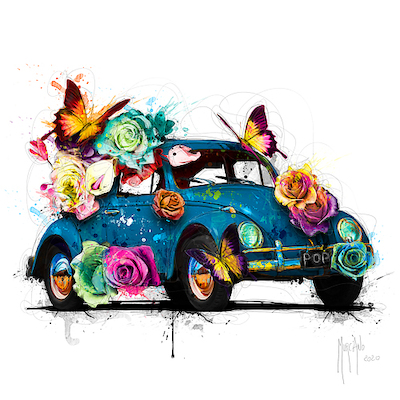30cm x 30cm POPcinelle Blue von Patrice Murciano