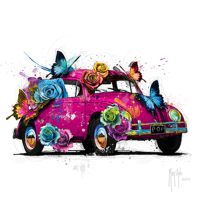 30cm x 30cm POPcinelle Pink von Patrice Murciano