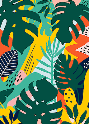 Array Tropical Leaves One von Ayse