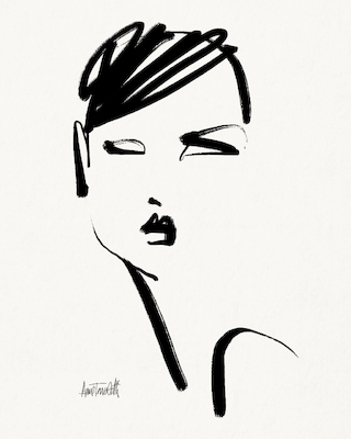 Array Brush Portrait IV von Anne Tavoletti