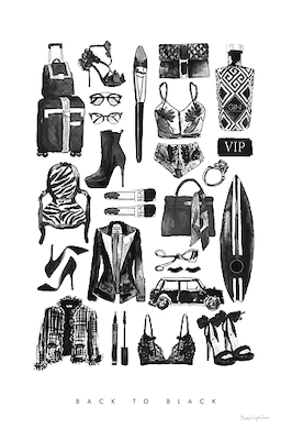 Array Back to Black I von Mercedes Lopez Charro