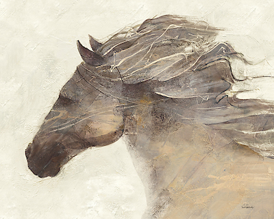 100cm x 80cm Into the Wind Ivory von Albena Hristova