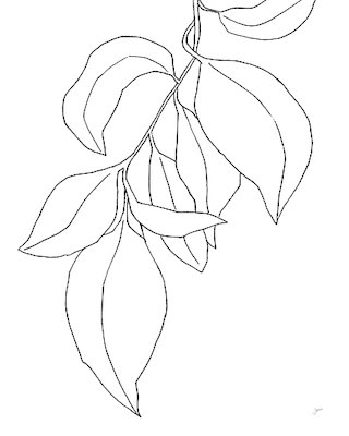 Array Line Leaves I von Karyn Panganiban