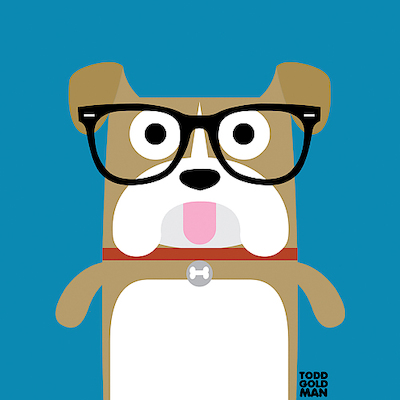 Array Bow Wow Bulldog von Todd Art