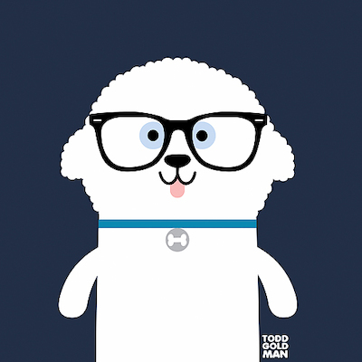 Array Bow Wow Bichon Frise von Todd Art