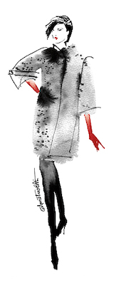 Array Modern Fashion II Red Crop von Anne Tavoletti