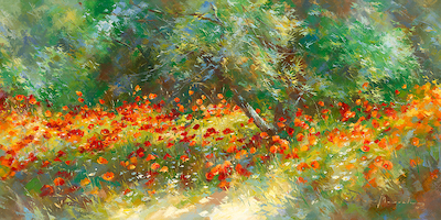 Array Champ des Cocquelicots von Johan Messely