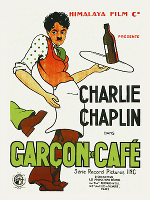 Array Charlie Chaplin - French - Caught in a Cabaret, 1914 von Hollywood Photo Archive