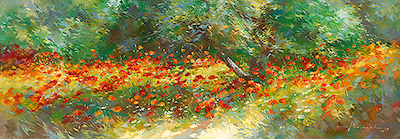 Array Champ des Cocquelicots von Johan Messely