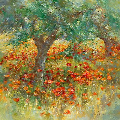 Array Les coquelicots von Johan Messely