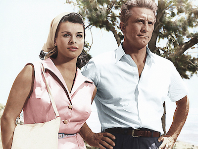 Array Senta Berger with Kirk Douglas von Hollywood Photo Archive