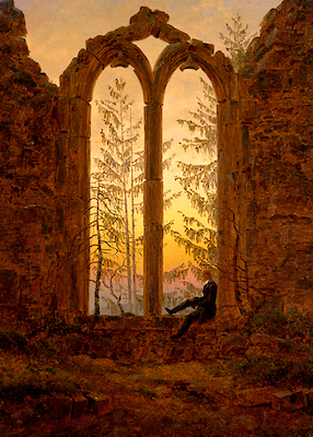 Array Klosterruine Oybin von Caspar David Friedrich