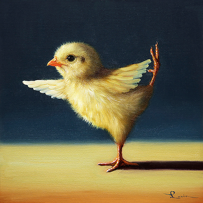 Array Yoga Chick Dance Pose von Lucia Heffernan