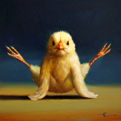 Array Yoga Chick Firefly von Lucia Heffernan