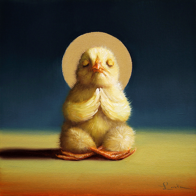 Array Yoga Chick Lotus von Lucia Heffernan