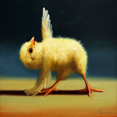 Array Yoga Chick Pyramide Pose von Lucia Heffernan