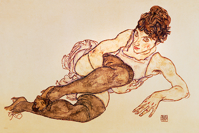 Array Liegende Frau ... von Egon Schiele