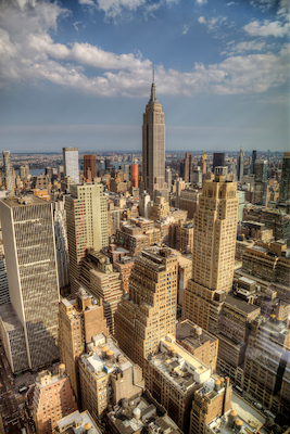 60cm x 90cm Empire State Of Mind von Aurélien Terribles