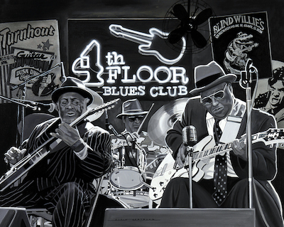cm x cm Blues Trio von Alain Bertrand