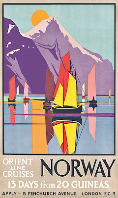 Array Orient Line Cruises Norway von M.V. (Molly) Jones