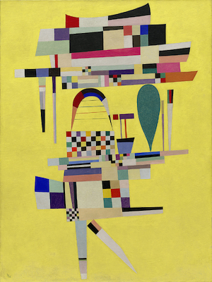 Array Das gelbe Gemälde von Wassily Kandinsky
