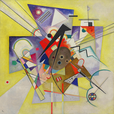 Array Gelbe Begleitung von Wassily Kandinsky