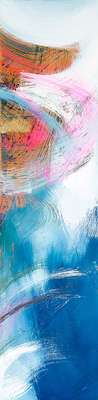 Array Abstraction with pink V von Andrea Silberhorn-Piller