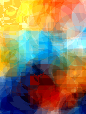 Array blue center von Peter Lorenz