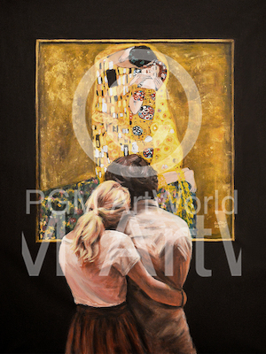 Array Watching Klimt von Escha van den Bogerd