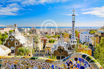 100cm x 67cm Barcelona Dreams von Michael Abid