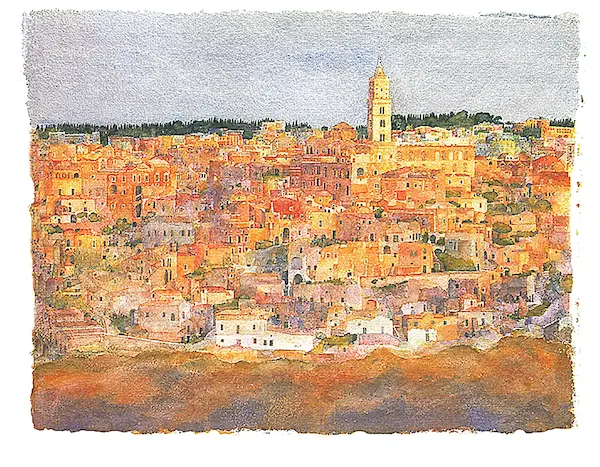 100cm x 70cm Matera-Sassi / Basilicata, RWE-9929 von Ralf  Westphal